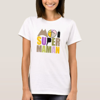 T-Shirt Mulher - Logotipo mim Super Mamã Natural