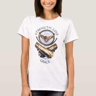 T-shirt Mulher Maravilha Tiara, Laço e Braceletes
