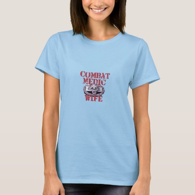 T-shirt Mulher Médica Combate (Frente)