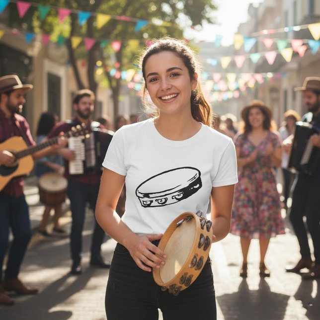 T-Shirt Mulher Tambourine (Criador carregado)