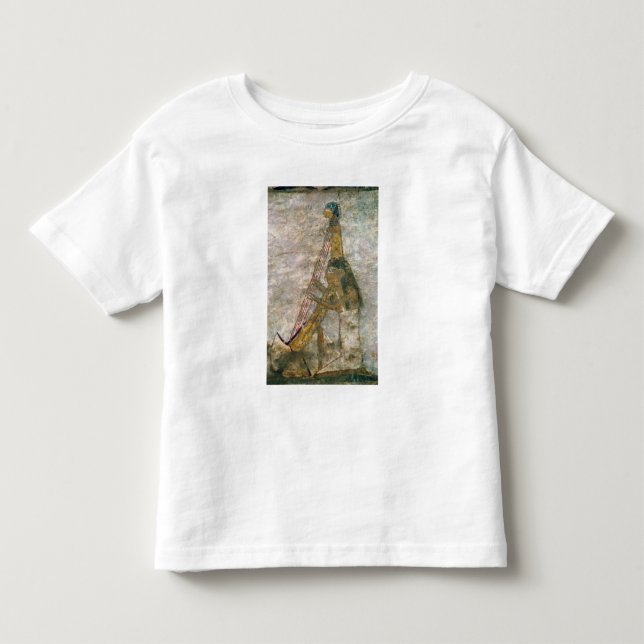 T-shirt Mulher tocando harpa arcaica (Frente)