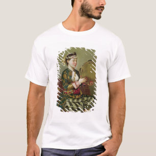 T-shirt Mulher turca com um pandeiro