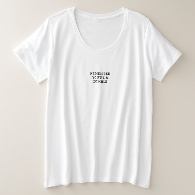 T-Shirt mulherens e design de tamanho (Frente do Design)