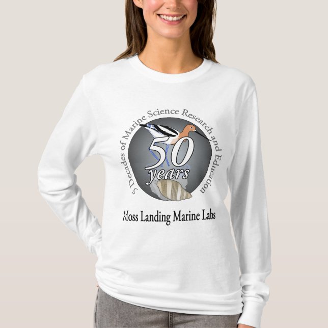 T-shirt (mulheres): A Longo-Capa, pássaro/inverte (Frente)