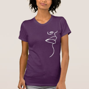 T-shirt MULHERES BEIJANDO DO LADO ESQUERDO - BRANCO -.png