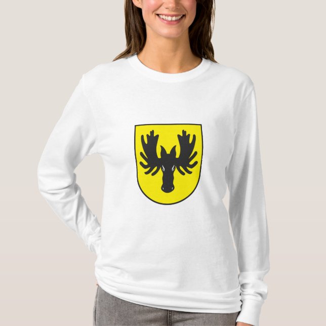 T-shirt Mulheres da brasão de Wasilkw hoody (Frente)