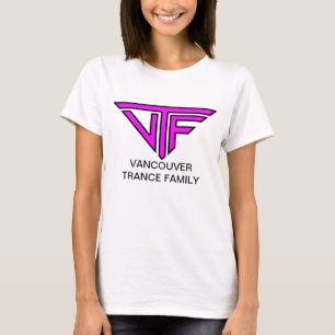 T-shirt Mulheres de VTF (logotipo cor-de-rosa da beira com
