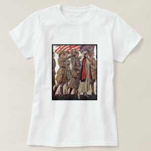 T-shirt Mulheres de WWI que nutrem recrutas