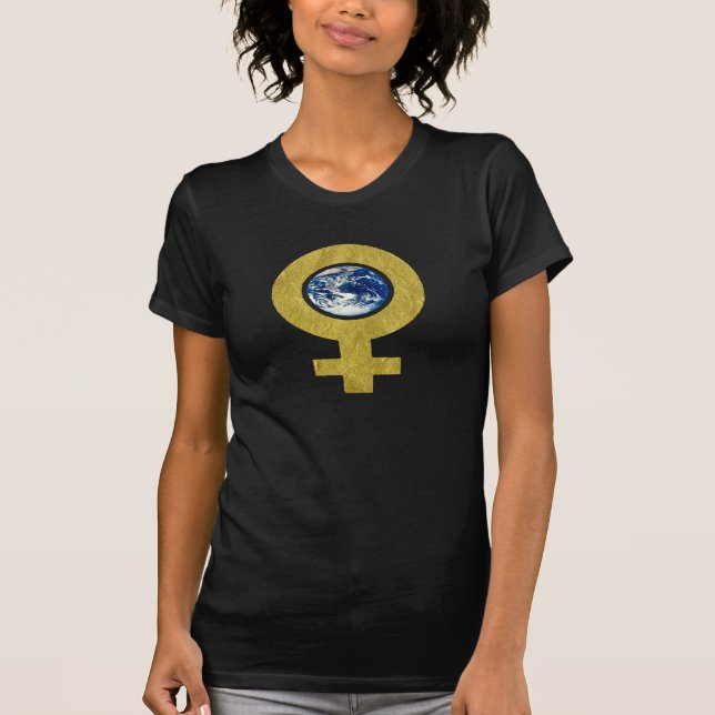 T-shirt mulheres earthday (Frente)
