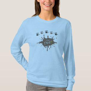 T-shirt Mulheres obtidas a Capa longa da sujeira