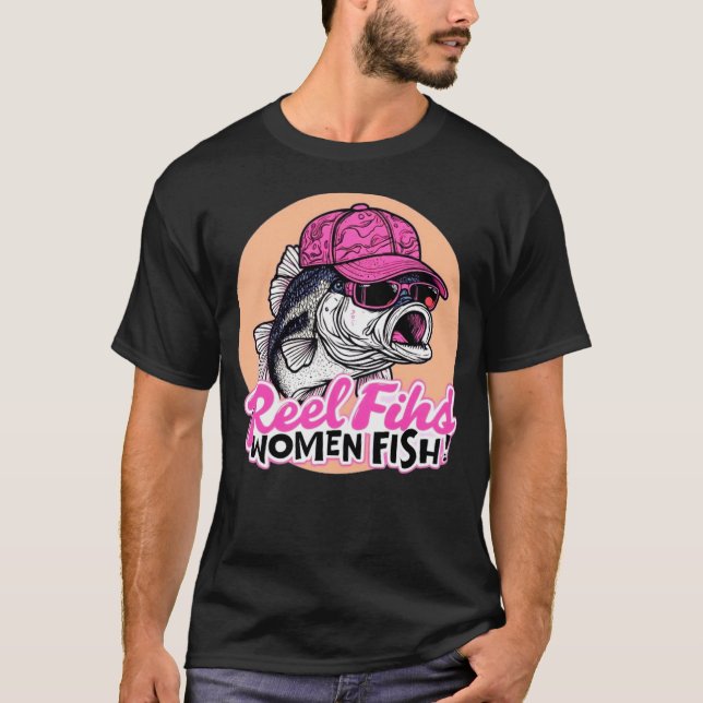 T-SHIRT MULHERES PESCANDO NOVA MODELO DE MODA (Frente)