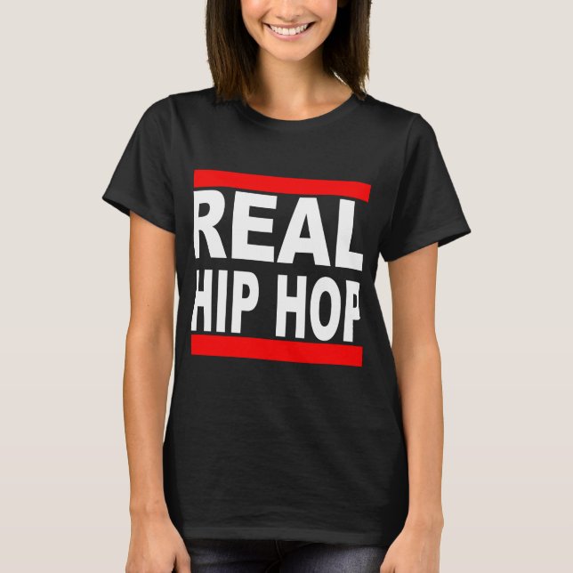 T-shirt Mulheres pretas reais do T de Hip Hop (Frente)