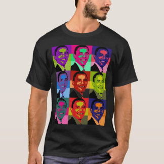 T-shirt Multi de Barack Obama colorido