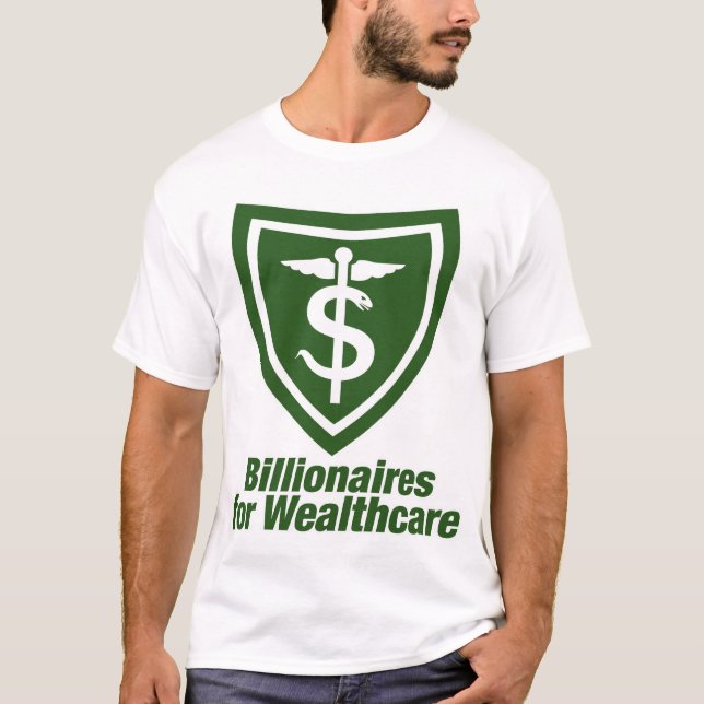T-SHIRT MULTIMILIONÁRIO PARA WEALTHCARE (Frente)