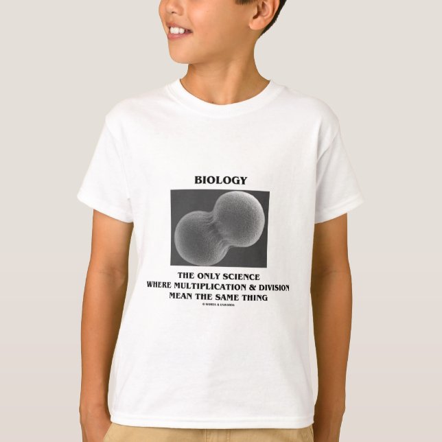 T-shirt Multiplicação da divisão de ciência da biologia a (Frente)