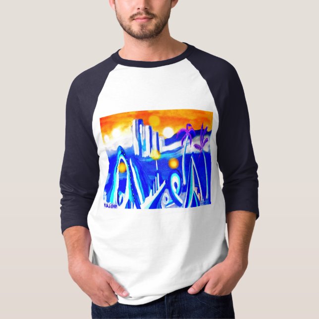 T-shirt mundo alienígena (Frente)