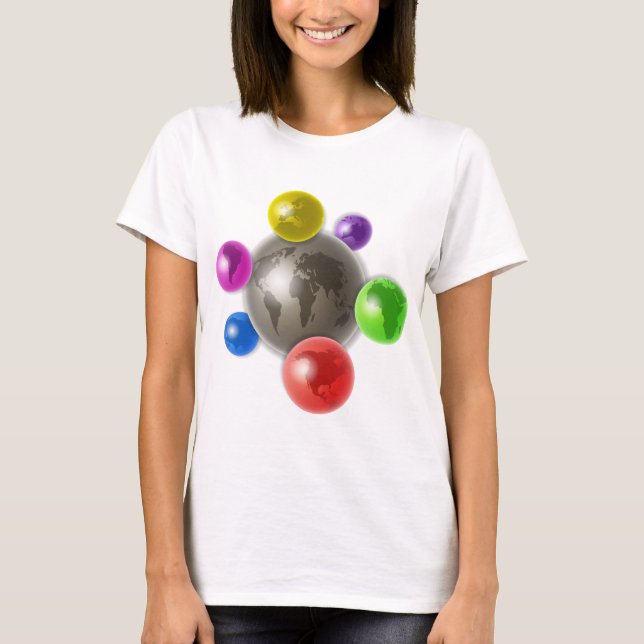 T-shirt Mundo dos globos (Frente)