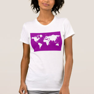 T-shirt Mundo Elegante Roxo