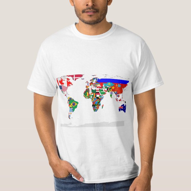 T-shirt Mundo embutido (Frente)