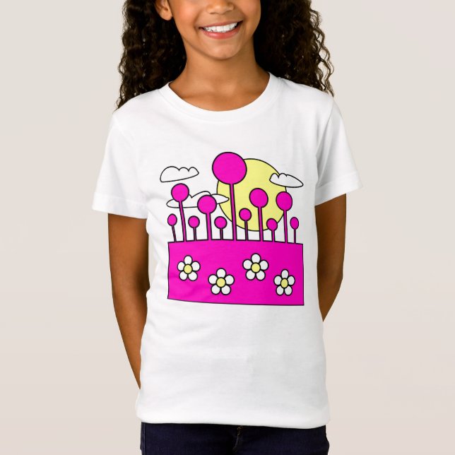 T-shirt Mundo Rosa - Personalizado (Frente)