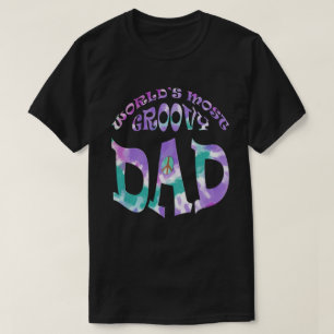 T-shirt Mundos a maioria de Pastel Groovy do pai