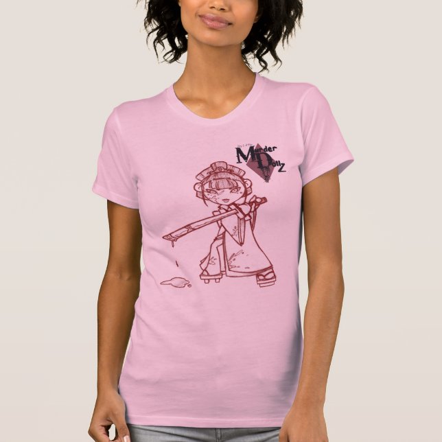 T-shirt MurderDollz: Satomi - linha (Frente)