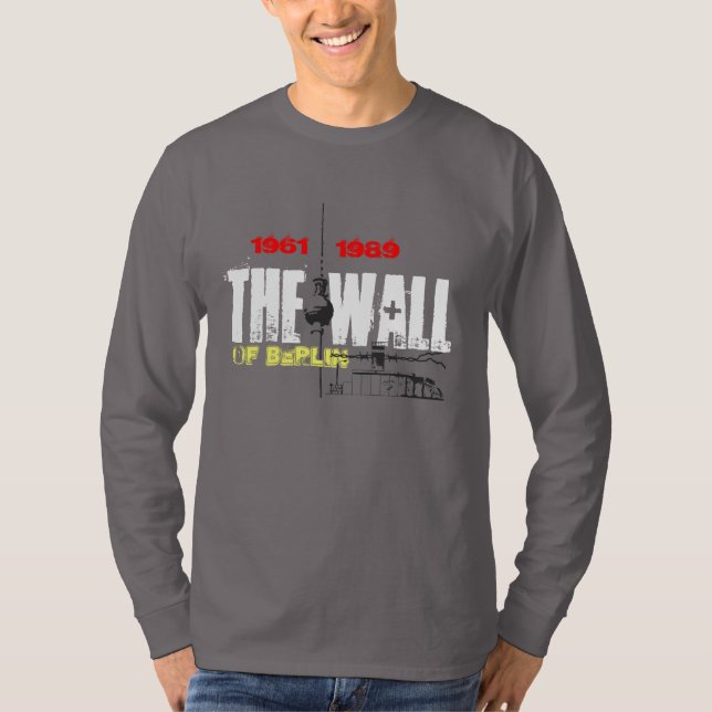 T-shirt Muro De Berlim desenho (Frente)