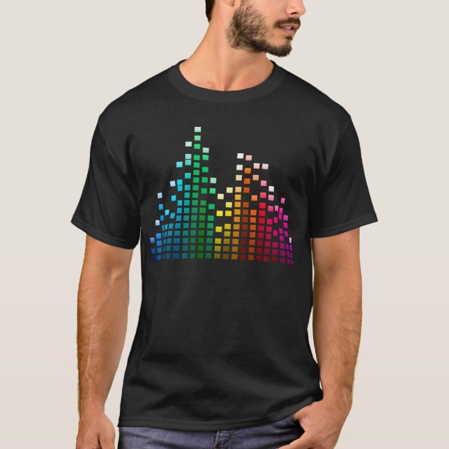 T-shirt Music Equalizer T Shirt (Frente)