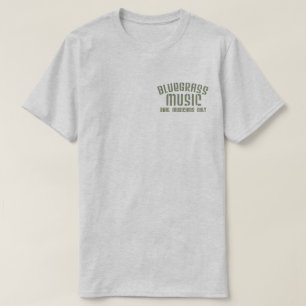 T-shirt Música Bluegrass Músicos reais apenas texto anti