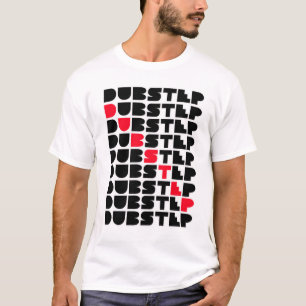 T-shirt Música de Dubstep das caras das meninas da PAREDE