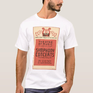 T-shirt Música de teatro WPA 1940 de New York