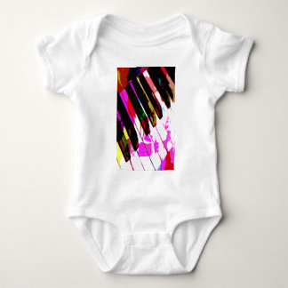 T-shirt música, decoração do piano (23)