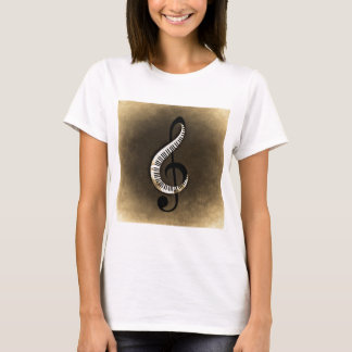 T-shirt Música Instrumentos notas dança melodias rádio tec