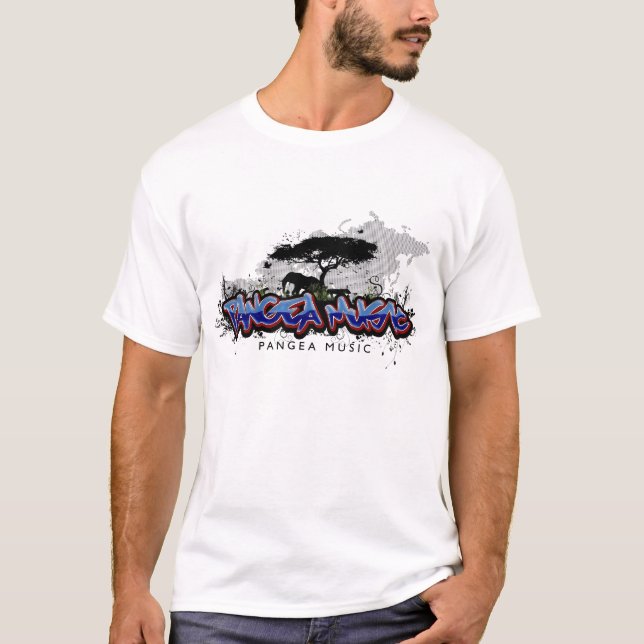T-shirt MÚSICA Logo4 de PANGEA (Frente)