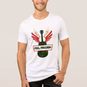 T-Shirt Música Sentir Liberdade   Trilha Freefit U