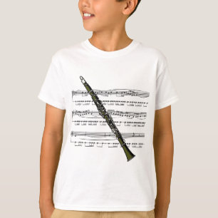 T-shirt Musical 09 B do clarinete