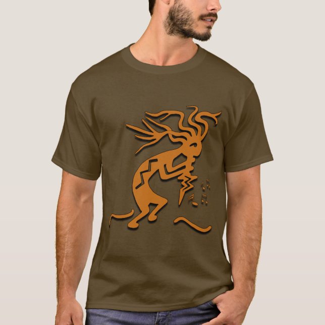 T-shirt Músico de Kokopelli (Frente)