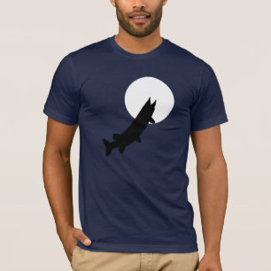 T-shirt Muskies pelo luar: Atravessar um T da fase