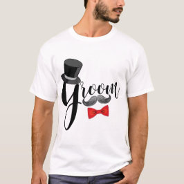 T-shirt Mustache Groom