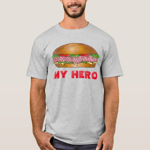 T-shirt MY HERO Submarino Submarino Sandwich Grinder Hoagi