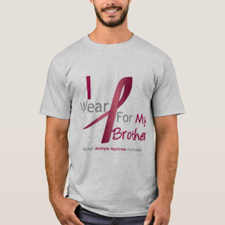 T-shirt Myeloma - Eu Visto Borgonha Para Meu Irmão