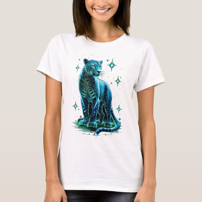 T-Shirt Mystical Blue Energy Jaguar (Frente)