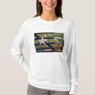 T-shirt N.A., EUA, Texas, Lago Buchanan, bandeira do Texas