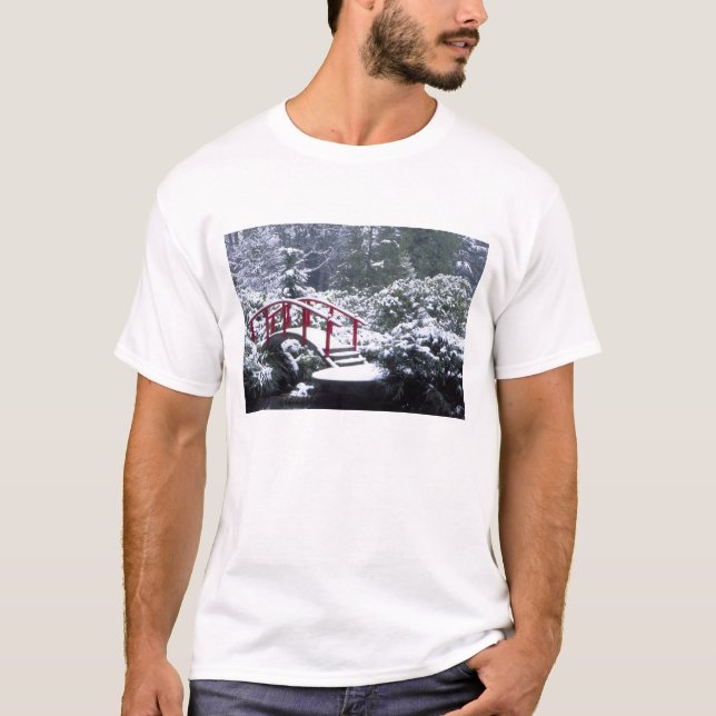 T-shirt N.A., EUA, Washington, Seattle. Ponte da lua em (Frente)