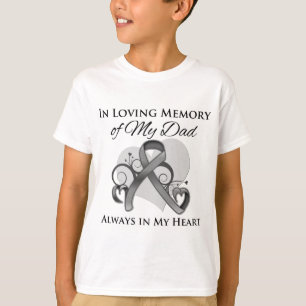 T-shirt Na memória de meu pai - cancro cerebral