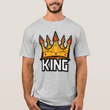 T-Shirt na moda King Crown