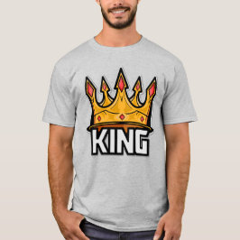 T-Shirt na moda King Crown