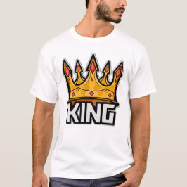 T-Shirt na moda King Crown