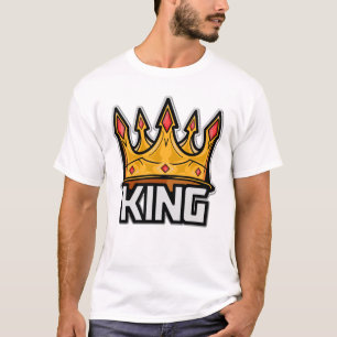 T-Shirt na moda King Crown