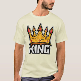 T-Shirt na moda King Crown